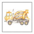 Picture of Concrete mixer truck _GroupedProduct_Square_Mini_ _GroupedProduct_Square_Canvas_Framed_