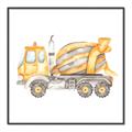 Picture of Concrete mixer truck _GroupedProduct_Square_Mini_ _GroupedProduct_Square_Canvas_Framed_