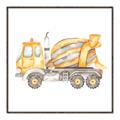 Picture of Concrete mixer truck _GroupedProduct_Square_Mini_ _GroupedProduct_Square_Canvas_Framed_