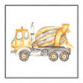 Picture of Concrete mixer truck _GroupedProduct_Square_Mini_ _GroupedProduct_Square_Canvas_Framed_