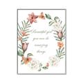 Picture of Beautiful Girl Wreath _GroupedProduct_Rectangle_Portrait_Mini_ _GroupedProduct_Rectangle_Portrait_Canvas_Framed_