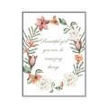 Picture of Beautiful Girl Wreath _GroupedProduct_Rectangle_Portrait_Mini_ _GroupedProduct_Rectangle_Portrait_Canvas_Framed_