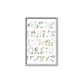 Picture of Botanical alphabet _GroupedProduct_Rectangle_Portrait_Mini_ _GroupedProduct_Rectangle_Portrait_Canvas_Framed_