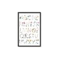 Picture of Botanical alphabet _GroupedProduct_Rectangle_Portrait_Mini_ _GroupedProduct_Rectangle_Portrait_Canvas_Framed_