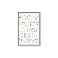 Picture of Botanical alphabet _GroupedProduct_Rectangle_Portrait_Mini_ _GroupedProduct_Rectangle_Portrait_Canvas_Framed_