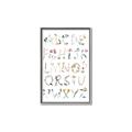 Picture of Botanical alphabet _GroupedProduct_Rectangle_Portrait_Mini_ _GroupedProduct_Rectangle_Portrait_Canvas_Framed_
