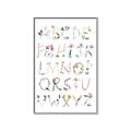 Picture of Botanical alphabet _GroupedProduct_Rectangle_Portrait_Mini_ _GroupedProduct_Rectangle_Portrait_Canvas_Framed_