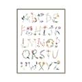 Picture of Botanical alphabet _GroupedProduct_Rectangle_Portrait_Mini_ _GroupedProduct_Rectangle_Portrait_Canvas_Framed_