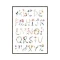 Picture of Botanical alphabet _GroupedProduct_Rectangle_Portrait_Mini_ _GroupedProduct_Rectangle_Portrait_Canvas_Framed_