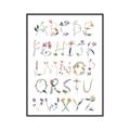 Picture of Botanical alphabet _GroupedProduct_Rectangle_Portrait_Mini_ _GroupedProduct_Rectangle_Portrait_Canvas_Framed_