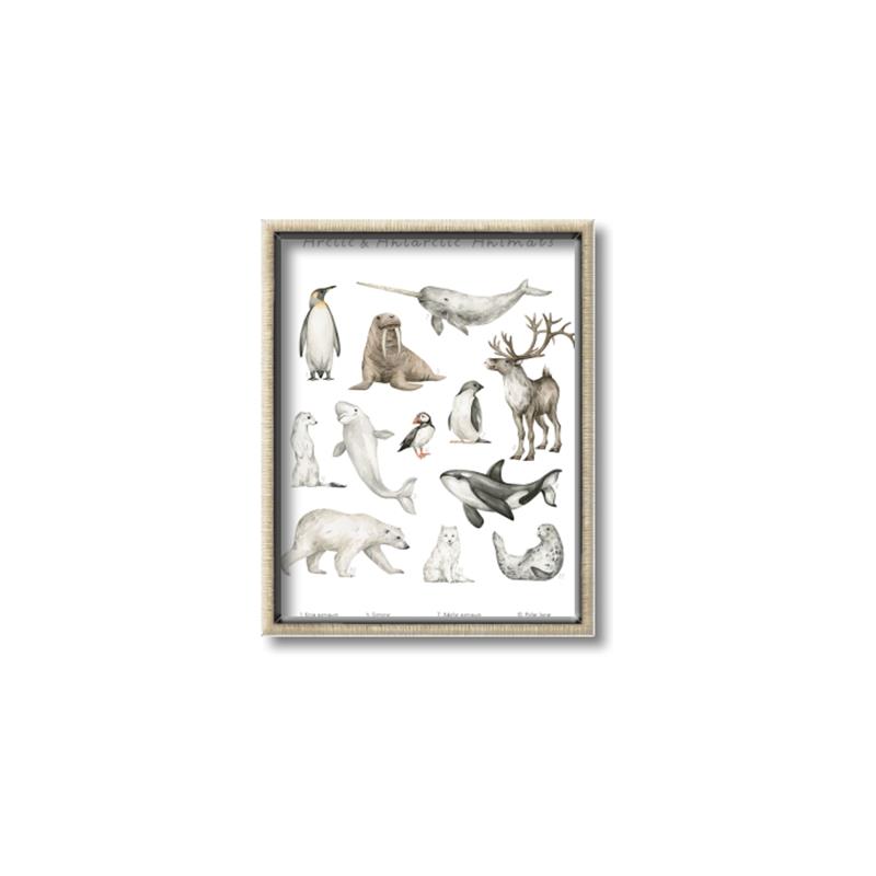 Picture of Cute Wild Animals II _GroupedProduct_Rectangle_Portrait_Mini_ _GroupedProduct_Rectangle_Portrait_Canvas_Framed_
