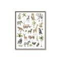Picture of African wild animals I _GroupedProduct_Rectangle_Portrait_Mini_ _GroupedProduct_Rectangle_Portrait_Canvas_Framed_