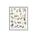 Picture of African wild animals I _GroupedProduct_Rectangle_Portrait_Mini_ _GroupedProduct_Rectangle_Portrait_Canvas_Framed_