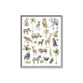 Picture of African wild animals I _GroupedProduct_Rectangle_Portrait_Mini_ _GroupedProduct_Rectangle_Portrait_Canvas_Framed_