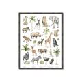Picture of African wild animals I _GroupedProduct_Rectangle_Portrait_Mini_ _GroupedProduct_Rectangle_Portrait_Canvas_Framed_