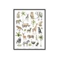 Picture of African wild animals I _GroupedProduct_Rectangle_Portrait_Mini_ _GroupedProduct_Rectangle_Portrait_Canvas_Framed_