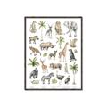 Picture of African wild animals I _GroupedProduct_Rectangle_Portrait_Mini_ _GroupedProduct_Rectangle_Portrait_Canvas_Framed_