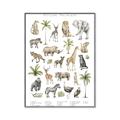 Picture of African wild animals I _GroupedProduct_Rectangle_Portrait_Mini_ _GroupedProduct_Rectangle_Portrait_Canvas_Framed_