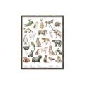 Picture of African wild animals II _GroupedProduct_Rectangle_Portrait_Mini_ _GroupedProduct_Rectangle_Portrait_Canvas_Framed_