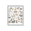 Picture of African wild animals II _GroupedProduct_Rectangle_Portrait_Mini_ _GroupedProduct_Rectangle_Portrait_Canvas_Framed_