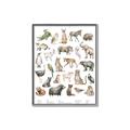 Picture of African wild animals II _GroupedProduct_Rectangle_Portrait_Mini_ _GroupedProduct_Rectangle_Portrait_Canvas_Framed_