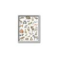 Picture of Cute Wild Animals I _GroupedProduct_Rectangle_Portrait_Mini_ _GroupedProduct_Rectangle_Portrait_Canvas_Framed_