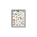 Picture of Cute Wild Animals I _GroupedProduct_Rectangle_Portrait_Mini_ _GroupedProduct_Rectangle_Portrait_Canvas_Framed_