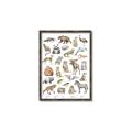 Picture of Cute Wild Animals I _GroupedProduct_Rectangle_Portrait_Mini_ _GroupedProduct_Rectangle_Portrait_Canvas_Framed_