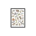 Picture of Cute Wild Animals I _GroupedProduct_Rectangle_Portrait_Mini_ _GroupedProduct_Rectangle_Portrait_Canvas_Framed_