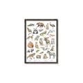 Picture of Cute Wild Animals I _GroupedProduct_Rectangle_Portrait_Mini_ _GroupedProduct_Rectangle_Portrait_Canvas_Framed_