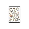 Picture of Cute Wild Animals I _GroupedProduct_Rectangle_Portrait_Mini_ _GroupedProduct_Rectangle_Portrait_Canvas_Framed_