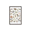 Picture of Cute Wild Animals I _GroupedProduct_Rectangle_Portrait_Mini_ _GroupedProduct_Rectangle_Portrait_Canvas_Framed_