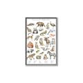 Picture of Cute Wild Animals I _GroupedProduct_Rectangle_Portrait_Mini_ _GroupedProduct_Rectangle_Portrait_Canvas_Framed_