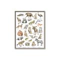 Picture of Cute Wild Animals I _GroupedProduct_Rectangle_Portrait_Mini_ _GroupedProduct_Rectangle_Portrait_Canvas_Framed_