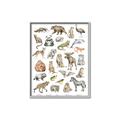 Picture of Cute Wild Animals I _GroupedProduct_Rectangle_Portrait_Mini_ _GroupedProduct_Rectangle_Portrait_Canvas_Framed_