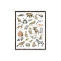 Picture of Cute Wild Animals I _GroupedProduct_Rectangle_Portrait_Mini_ _GroupedProduct_Rectangle_Portrait_Canvas_Framed_