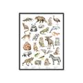 Picture of Cute Wild Animals I _GroupedProduct_Rectangle_Portrait_Mini_ _GroupedProduct_Rectangle_Portrait_Canvas_Framed_