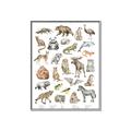 Picture of Cute Wild Animals I _GroupedProduct_Rectangle_Portrait_Mini_ _GroupedProduct_Rectangle_Portrait_Canvas_Framed_
