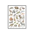 Picture of Cute Wild Animals I _GroupedProduct_Rectangle_Portrait_Mini_ _GroupedProduct_Rectangle_Portrait_Canvas_Framed_