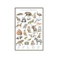 Picture of Cute Wild Animals I _GroupedProduct_Rectangle_Portrait_Mini_ _GroupedProduct_Rectangle_Portrait_Canvas_Framed_