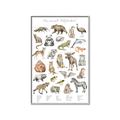 Picture of Cute Wild Animals I _GroupedProduct_Rectangle_Portrait_Mini_ _GroupedProduct_Rectangle_Portrait_Canvas_Framed_