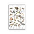 Picture of Cute Wild Animals I _GroupedProduct_Rectangle_Portrait_Mini_ _GroupedProduct_Rectangle_Portrait_Canvas_Framed_
