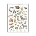 Picture of Cute Wild Animals I _GroupedProduct_Rectangle_Portrait_Mini_ _GroupedProduct_Rectangle_Portrait_Canvas_Framed_