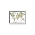 Picture of World Map with Animals CC _GroupedProduct_Rectangle_Landscape_Mini_ _GroupedProduct_Rectangle_Landscape_Canvas_Framed_