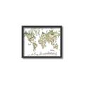 Picture of World Map with Animals CC _GroupedProduct_Rectangle_Landscape_Mini_ _GroupedProduct_Rectangle_Landscape_Canvas_Framed_