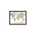Picture of World Map with Animals CC _GroupedProduct_Rectangle_Landscape_Mini_ _GroupedProduct_Rectangle_Landscape_Canvas_Framed_