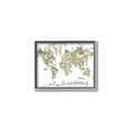 Picture of World Map with Animals CC _GroupedProduct_Rectangle_Landscape_Mini_ _GroupedProduct_Rectangle_Landscape_Canvas_Framed_
