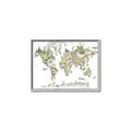 Picture of World Map with Animals CC _GroupedProduct_Rectangle_Landscape_Mini_ _GroupedProduct_Rectangle_Landscape_Canvas_Framed_