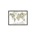 Picture of World Map with Animals CC _GroupedProduct_Rectangle_Landscape_Mini_ _GroupedProduct_Rectangle_Landscape_Canvas_Framed_