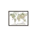 Picture of World Map with Animals CC _GroupedProduct_Rectangle_Landscape_Mini_ _GroupedProduct_Rectangle_Landscape_Canvas_Framed_